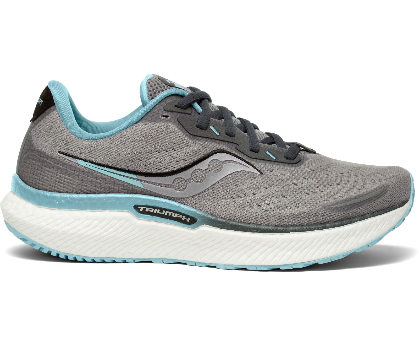 Saucony Triumph 19 Wide Women\'s Running Shoes Grey / Turquoise | AU 213TCEV